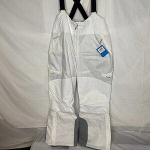 Columbia Women’s Haskill Mountain FS Ski Bib White Size 2XL